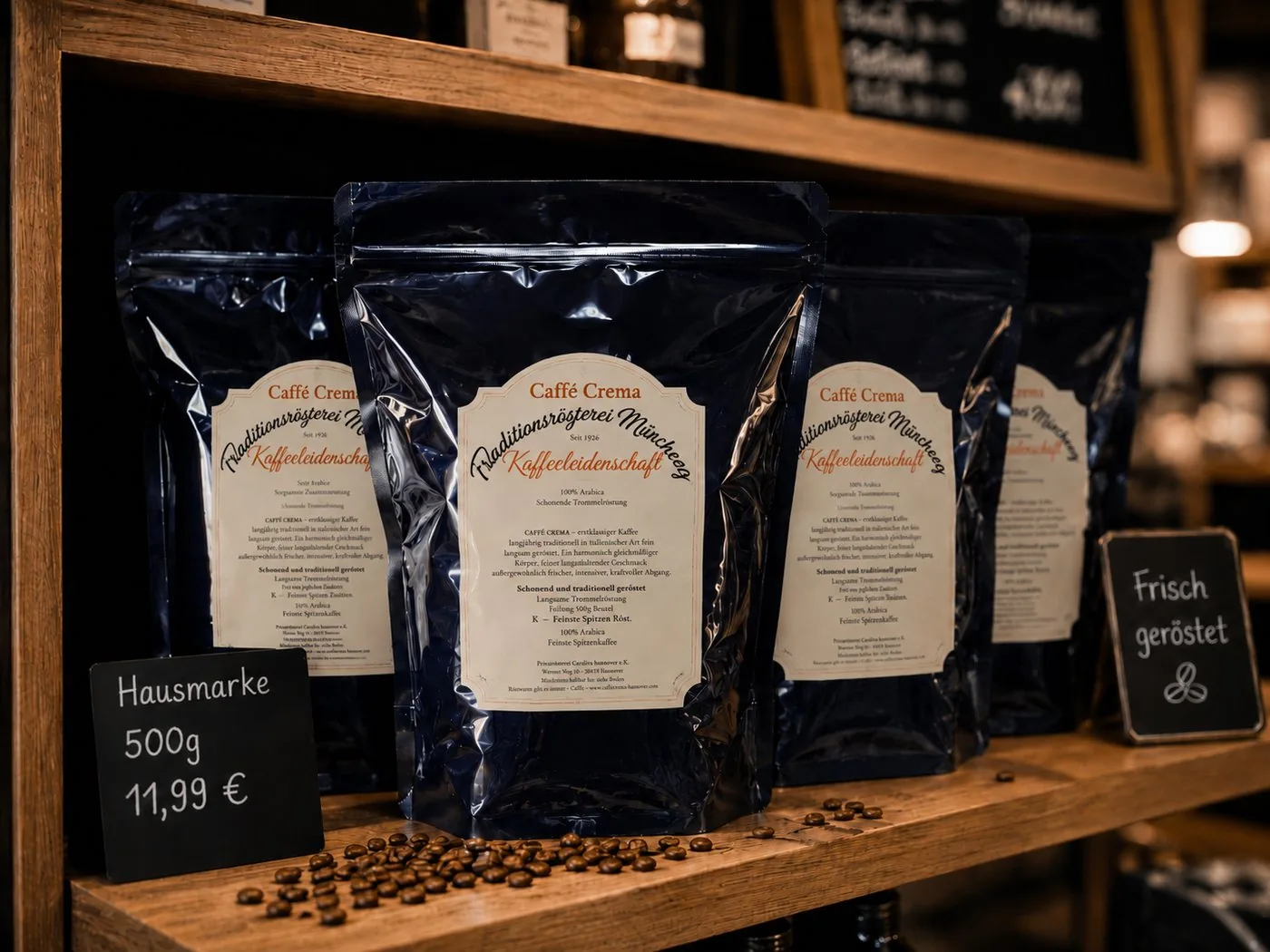 Frische Kaffeebohnen und NIVONA Zubehör