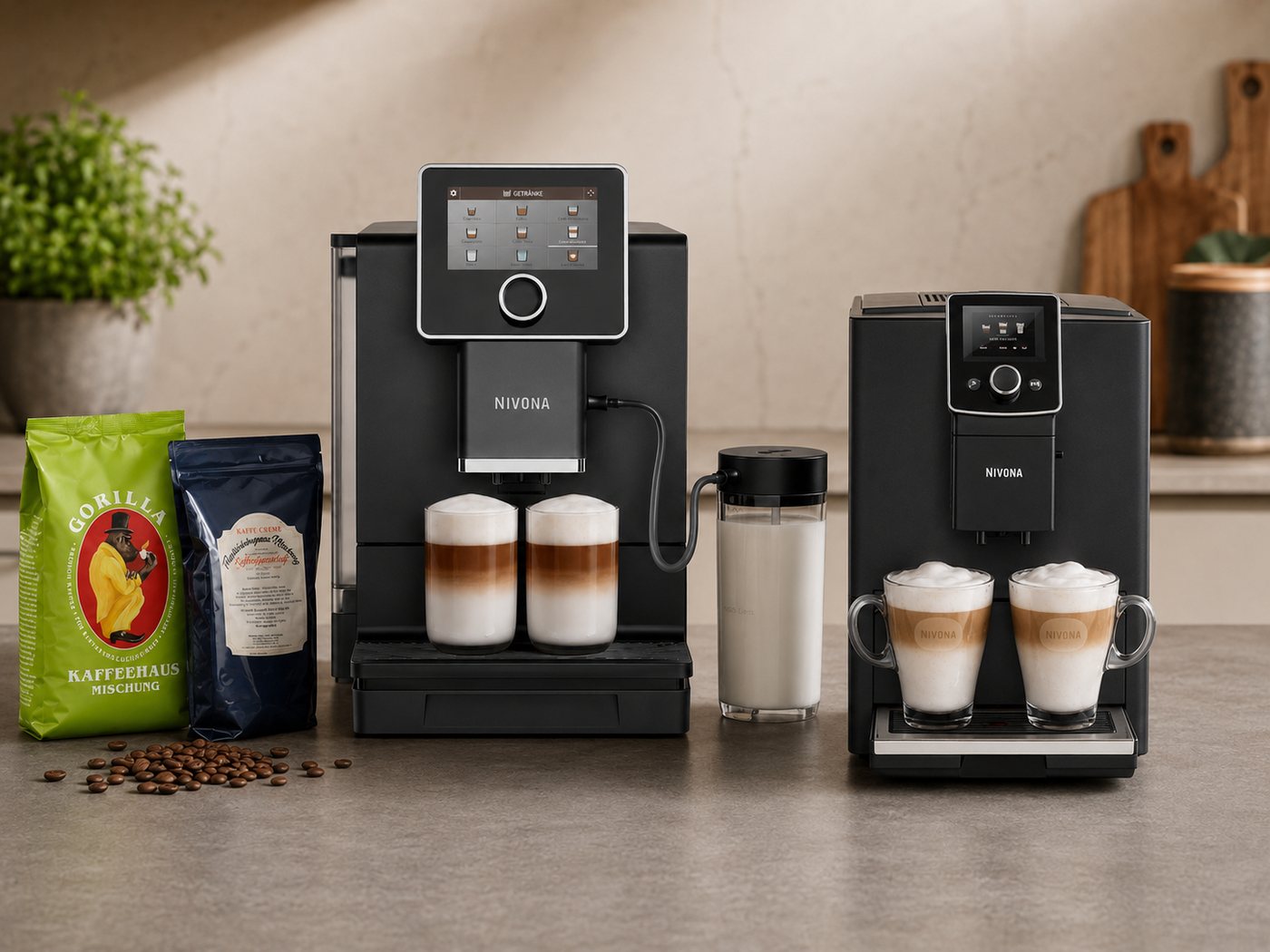 Kaffeemaschine nach professioneller Wartung – frischer Espresso